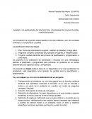 DISEÑO Y ELABORACIÓN DE PROYECTOS. PROGRAMA DE CAPACITACIÓN Y METODOLOGÍA.