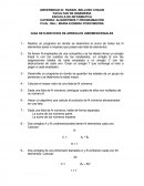 GUIA DE EJERCICIOS DE ARREGLOS UNIDIMENCIONALES.