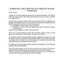 Analisis de lo visto hasta hoy en la clase de Tecnicas Proyectivas.