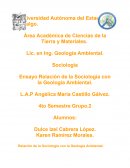 Relación de la Sociología con la Geología Ambiental.