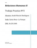 Relaciones Humanas II Trabajo Practico Nº3