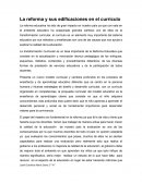 La reforma y sus edificaciones en el curriculo