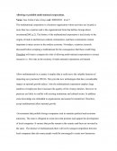 Allowing or prohibit multi-national corporations.