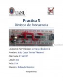 Practica 5 Divisor de frecuencia