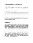 Ensayo la importancia del juego en el niño.