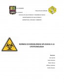 NORMAS DE BIOSEGURIDAD APLICADAS A LA CITOTECNOLOGIA.