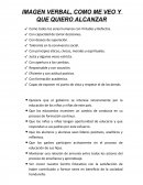 Imagen verbal y como me veo