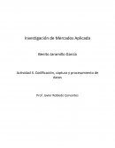Actividad 4. Codificación, captura y procesamiento de datos
