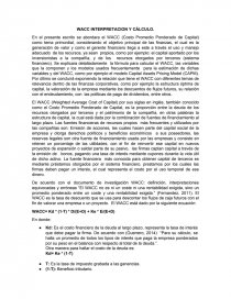 WACC INTERPRETACION Y CÁLCULO. ENSAYO TRABAJO FINAL. Página 2