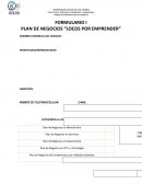 PLAN DE NEGOCIOS “LOCOS POR EMPRENDER”