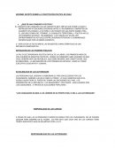 Informe escrito sobre la constitución política de chile