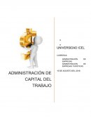 Administración del capital del trabajo