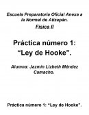 Práctica número 1: “Ley de Hooke”.