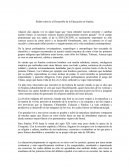 Relato sobre la el Desarrollo de la Educación en Sinaloa.