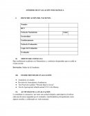 INFORME - EVALUACIÓN PSICOLÓGICA.