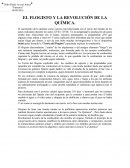 El flogisto y La Revolución de la química.