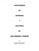 DEFINICIÓN DE LAS ESCALAS DE INTERESES Y APTITUDES.