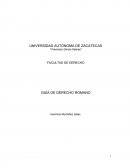 FACULTAD DE DERECHO GUÍA DE DERECHO ROMANO