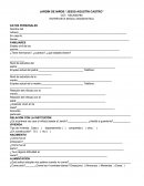 ENTREVISTA INICIAL DIAGNOSTICA