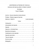 Sociologia - Tema: El Deporte