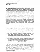 Demanda ejecutiva mercantil. Escrito inicial de demanda.