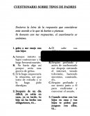 CUESTIONARIO SOBRE TIPOS DE PADRES