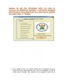 Manual de uso del programa hope.