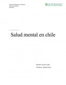 Salud mental en chile.