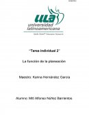 La función de la planeación.