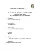 PRUEBA DE LA SIGNIFICANCIA DE LA PENDIENTE