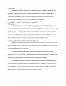 CREACIÓN. DESARROLLO, REFORMA. PROGRESO..