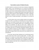 Texto reflexivo sobre la Profesión Docente.