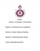 Ensayo Ciencia , Tecnologia y Computacion