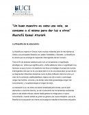 La filosofía de la educación.