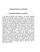 ESBOZO HISTORICO DE LA EDUCACION