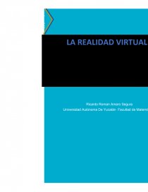 Investigacion Cientifica, Realidad virtual.. Página 1