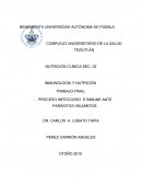 PROCESO INFECCIOSO E INMUNE ANTE PARÁSITOS HELMINTOS-.