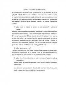 DERECHOS Y GARANTIAS CONSTITUCIONALES.. Página 1