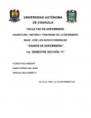 ASIGNATURA: HISTORIA Y PANORAMA DE LA ENFERMERÍA