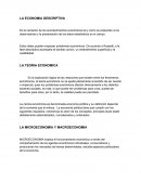 LA ECONOMIA DESCRIPTIVA.