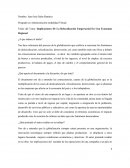 Implicaciones De La Relocalización Empresarial En Una Economía Regional