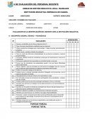 EVALUACIÓN DE LA IDENTIFICACIÓN DEL DOCENTE CON LA INSTITUCIÓN EDUCATIVA
