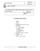 PROCEDIMIENTO DE ELABORACIÓN DE FORMAS FARMACÉUTICAS