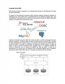 Lenguaje formal SQL. Página 1