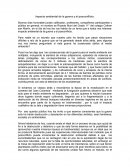 Impactos ambientales de la guerra y el posconflicto