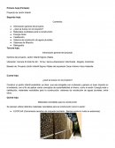 Primera hoja (Portada): Proyecto de Jardín Infantil