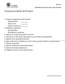 Guía para examen de Project . PROCESO AUTOMOTRIZ