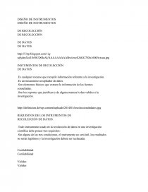 DISEÑO DE INSTRUMENTOS DE RECOLECCION DE DATOS. Página 1