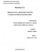 SEGURIDAD EN EL LABORATORIO ANALITÍCO Y MANEJO ESTADÍSTICO DE RESULTADOS”