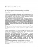 Analisis del video El orden Criminal del mundo